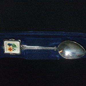 Collectible 4.5" Souvenir Spoon Ireland Silver Plated Gifts from Ireland + Case